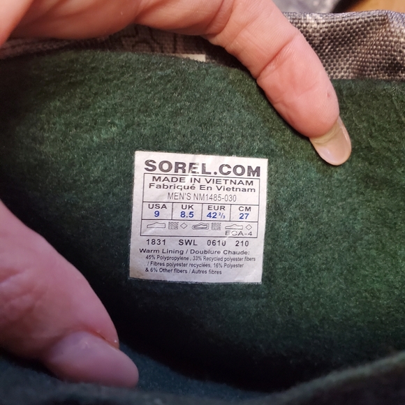 Sorel Alpha Pac Winter Boots men's size 9 - Picture 8 of 8